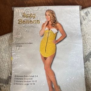 Sexy Banana Costume by Living Fiction. Size X-Small